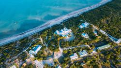 Santorini Villa Mozambique aerial view